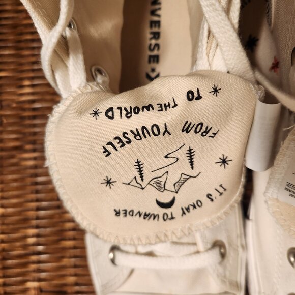 Converse Chuck Taylor All Star Platform It's Okay To Wander Sneakers Size 10 - Picture 15 of 16